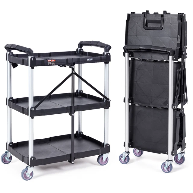 Hikenture Chariot de courses pliable, utilitaire robuste, chariot d
