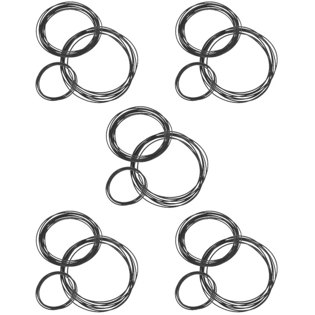 HOMSFOU Kassettenriemen Set – 50 Stück, 4 Mm, Rund, Für Recorder & Plattenspieler, Gummiriemen