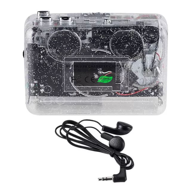 USB Cassette Capture Radio Player Portable USB Cassette Tape to MP3 Converter-il