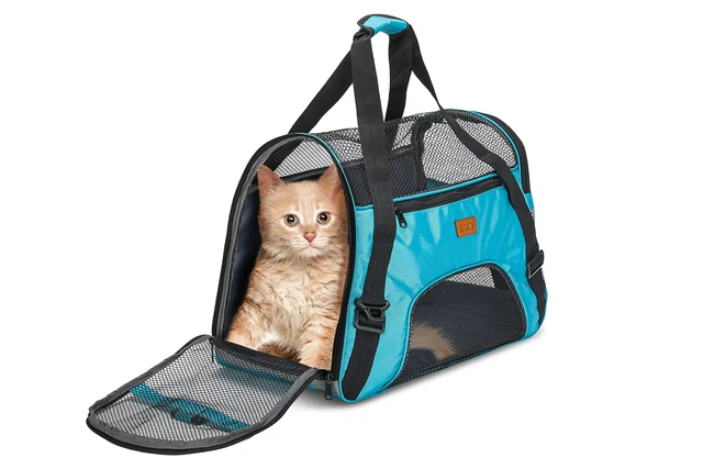 Cat Dog Rabbit Birds,Portable Folding Breathable Pet Carrier Airline Approved