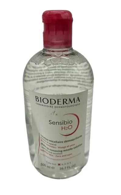 Bioderma Sensibio H2O Micellar Water Makeup Remover Sensitive Skin 16.7 OZ