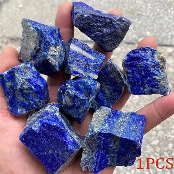 Raw Rough Lapis Lazuli Blue Stone Rocks Crystal Mineral Specimens Collection DIY