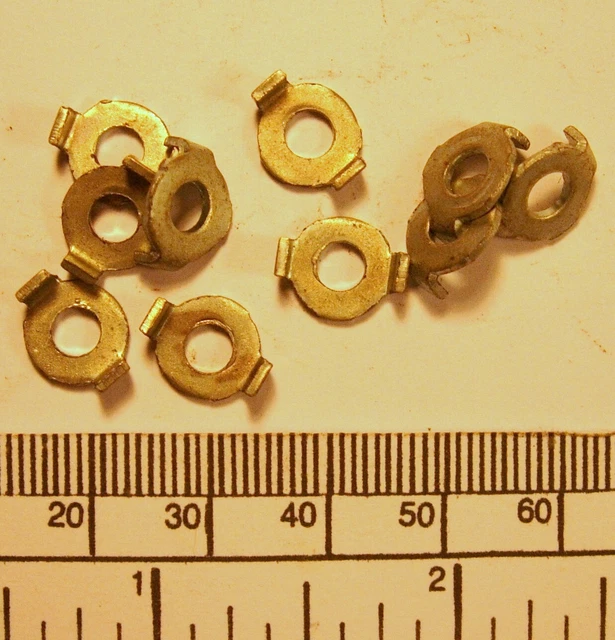 Lot D'environ 110-115 Rondelles Plates En Laiton #10 - Dimensions .200 ID .425 OD .040 épaisseur