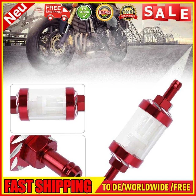 Filtro gas olio combustibile lega CNC 8 mm per ATV Dirt Pit Bike motocross