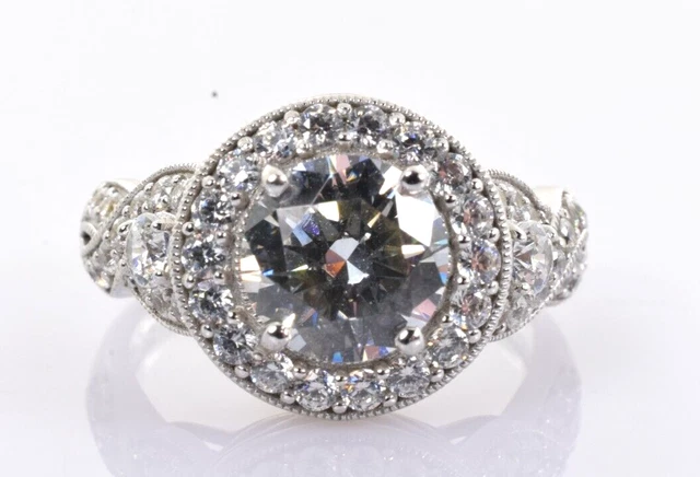 QVC Diamonique CZ Ring in Sterling Silver Size 8 QVC Diamonique CZ Ring in Sterling Silver Size 8