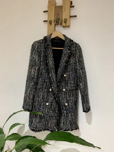 Giacca tweed hotsell zara