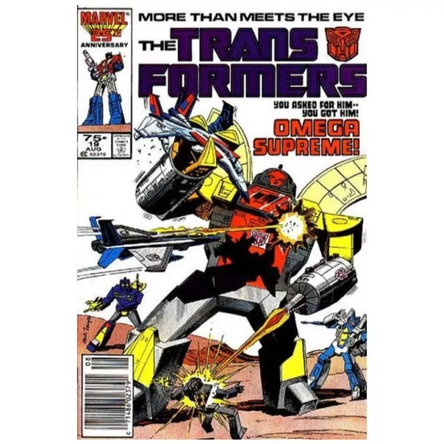 Transformers (1984 series) #19 Newsstand in VF minus cond. Marvel comics [i