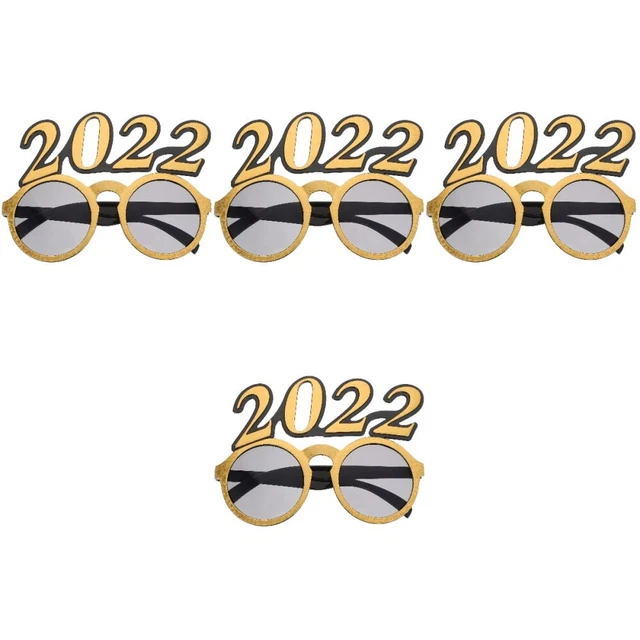 4 Pc Funny Spectacles 2022 Glasses Nativity Ornaments Kids Party Supplies