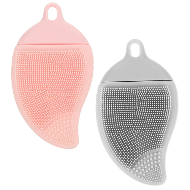 2 Pcs Face Wash Brush Silicone Silicone Face Brush Kids Nose Cleaner Manual