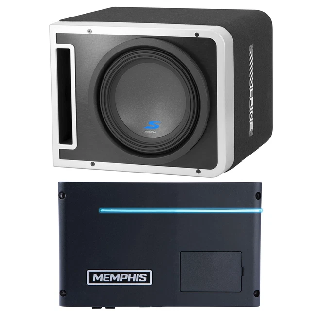 Memphis PRXA600.1 Power Reference Series Mono Subwoofer Amplifier and a Alpin...