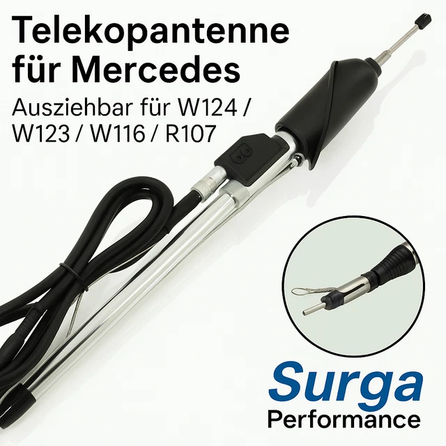 Telescope Antenna For The Mercedes W124 T Model Car Antenna