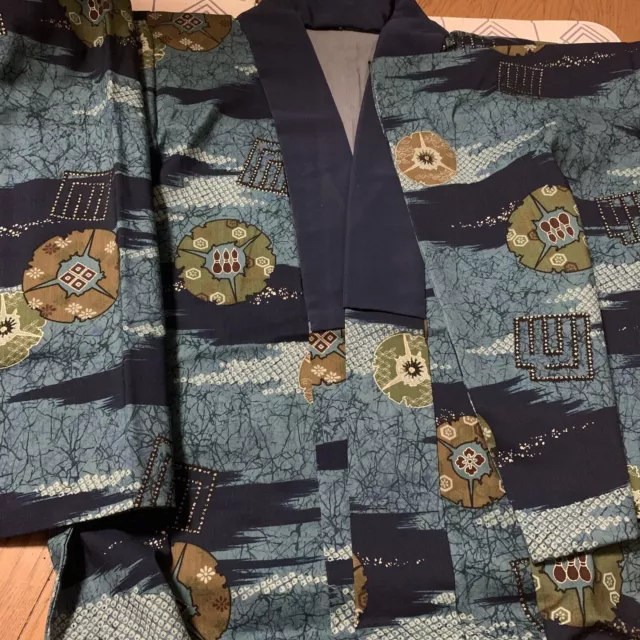 Japanese　kimono  naga juban silk 100%.for men’s.