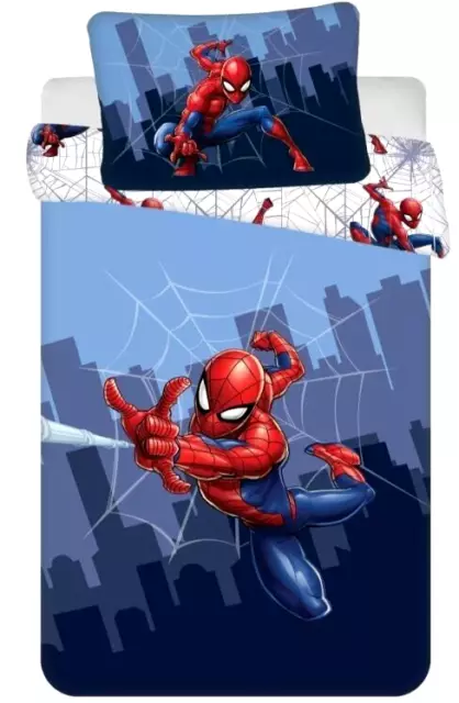 Bettwäsche Spiderman 100x135 Kinderbettwäsche 2 tlg. Garnitur Baby Kinder