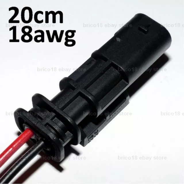 BMW Power Outlet - 20cm/18awg/2p - G310 R1200 R1250 GS GT F800 K1300 RS XR S1000