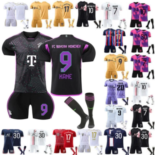 23-24/Adults Training Suits Kids Kits Short Shirt+Shorts+Sock Sports Sets ik