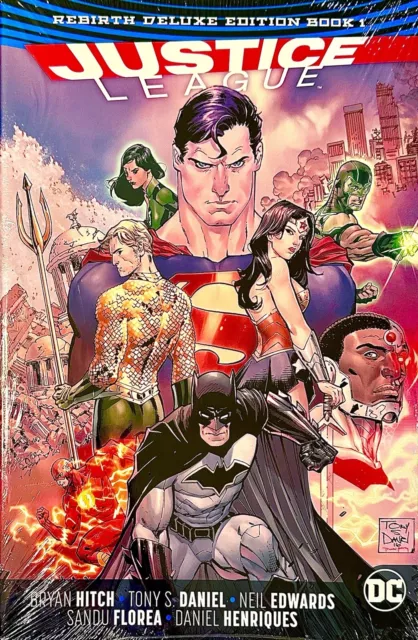 DC Comics JUSTICE LEAGUE: Rebirth Deluxe Edition #1 New & Sealed Hard Cover Book