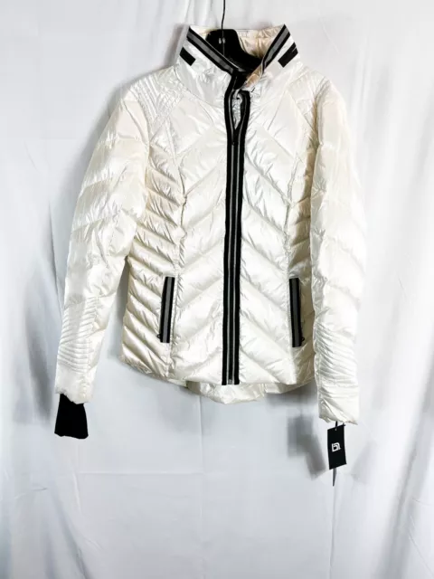 Blanc Noir Womens Cloud Dancer White Coat #M $179