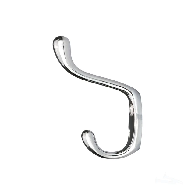10 Rok Heavy Duty Chrome Home Wall Closet Hat Towel Coat Double Hook Hanger