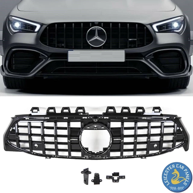 GT Panamericana Style Front Grille Gloss Black Mercedes CLA Class W118 C118 2019
