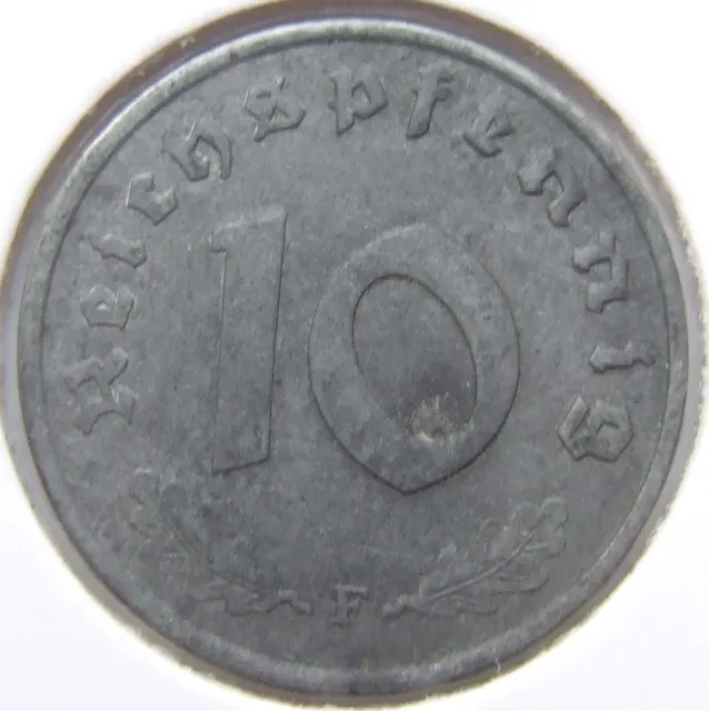 Münze Alliierte Besatzung 10 Reichspfennig 1947 F in Vorzüglich