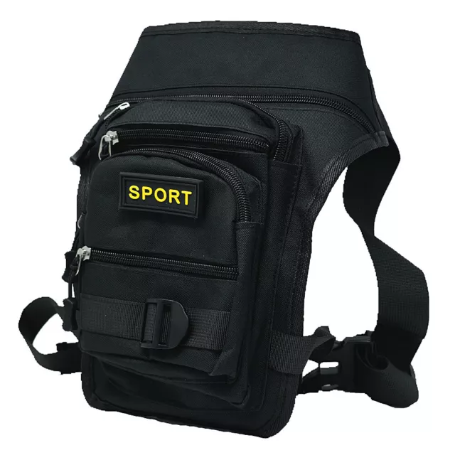 Mens Waterproof Waist Belt Drop Leg Thigh Bag Fanny Pack Utility Holster Pouch
