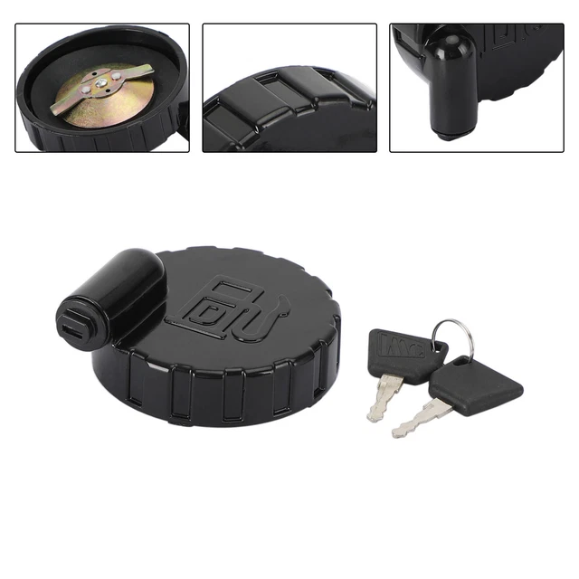 Bouchon Réservoir Carburant JCB – Avec Clés, Compatible Pelle 3CX/4CX, 200/210/220/240/360, Référence 14607