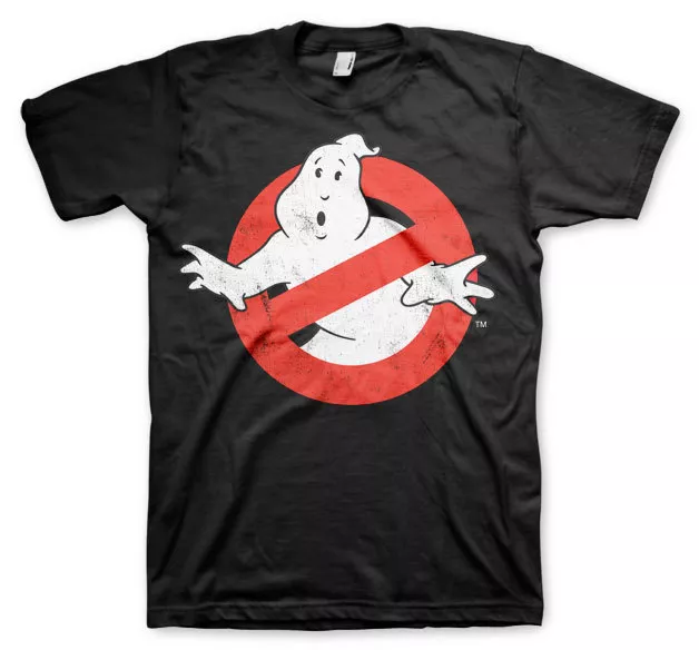 Ghostbusters Distressed Logo Kult Retro Geisterjäger 80s Männer Men T-Shirt