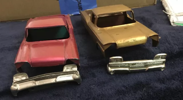 LOT 3: PARTS from the model car junkyard, 2 Ford Ranchero promo bodies ...