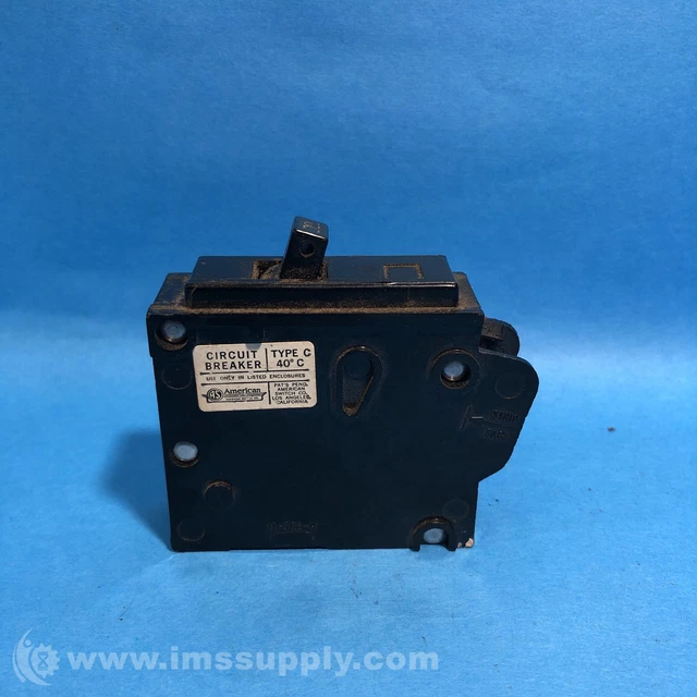 American Switch Co. Circuit Breaker,  1-Pole, Type C USIP