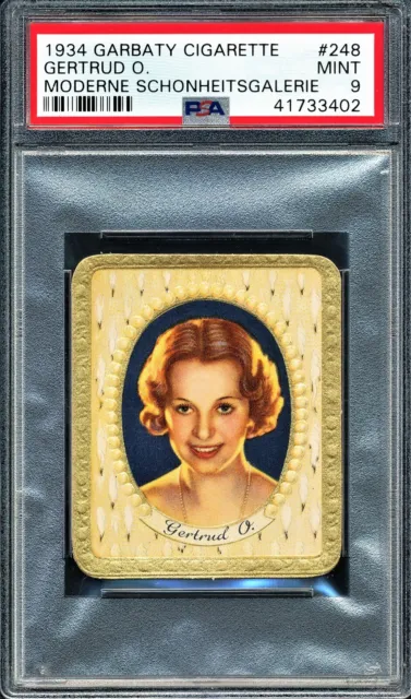 Gertrud O.  -1934 Garbaty #248 Modern Schonheitsgalerie; Kurmark Cig; PSA 9