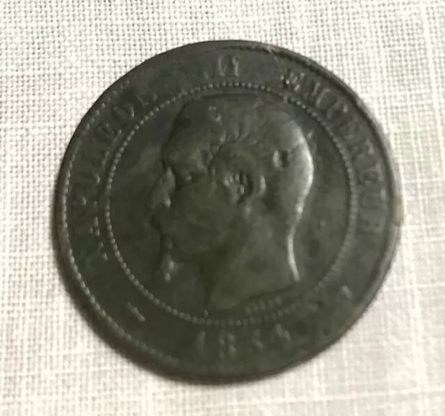 France - 10 centimes - Napoléon III - 1854 M