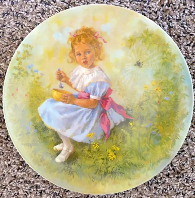 “Little Miss Muffet” by John McClelland Vintage 1981 Plate Mother Goose Series 