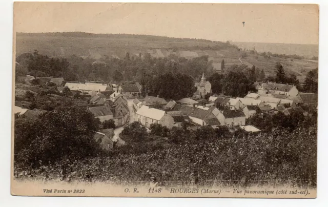 HOURGES - Marne - CPA 51 - vue panoramique
