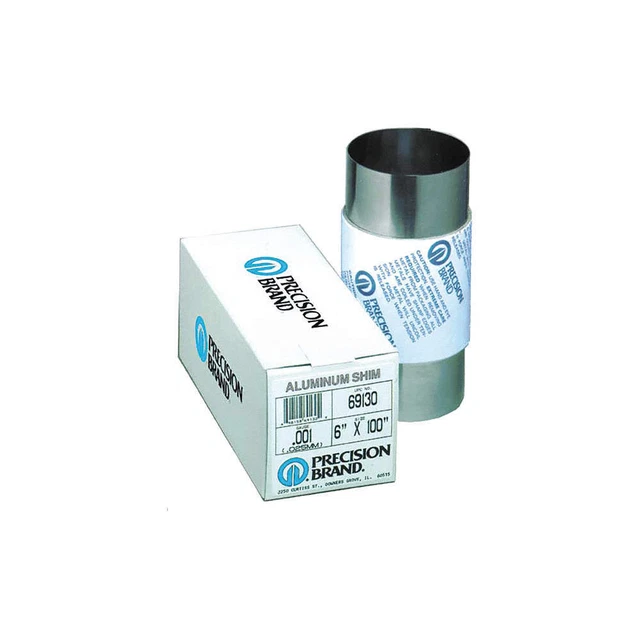 PRECISION BRAND 69245 Shim Stock,Roll,Aluminum,0.0030 In,6 In