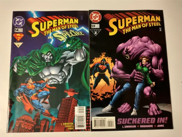 DC Comics SUPERMAN The Man Of Steel #54, 59