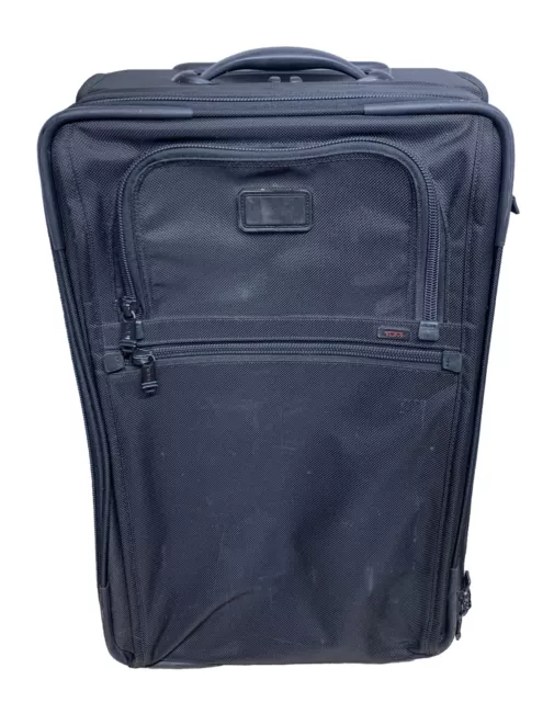 TUMI Alpha Ballistic Expandable Black 21" Carry On Wheeled Luggage Style 22020DH