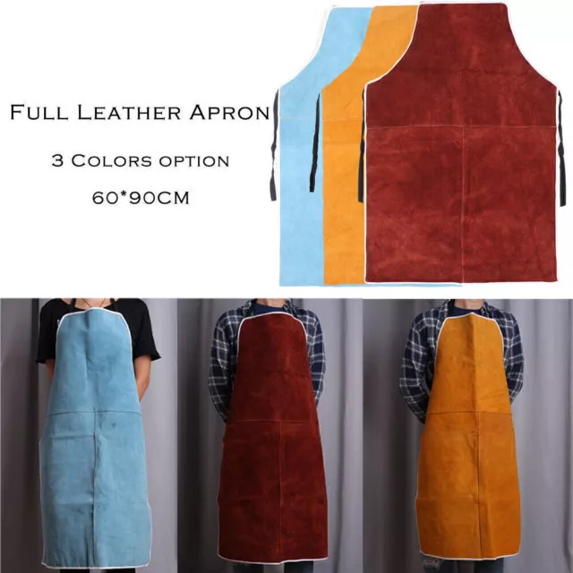 Welding Equipment Welder Heat Insulation Protection Cow Leather Apron UK Stock