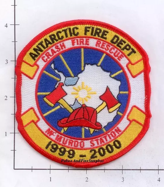 Antarctica - McMurdo Station Fire Crash Rescue Fire Dept Patch