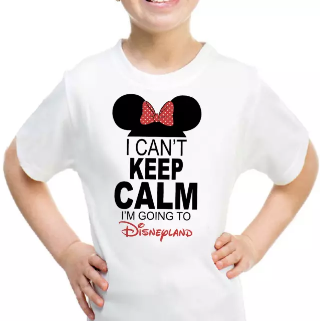 Cant Keep Calm I'm Going to Disneyland Minnie Mouse T-shirt Kids & Women Size