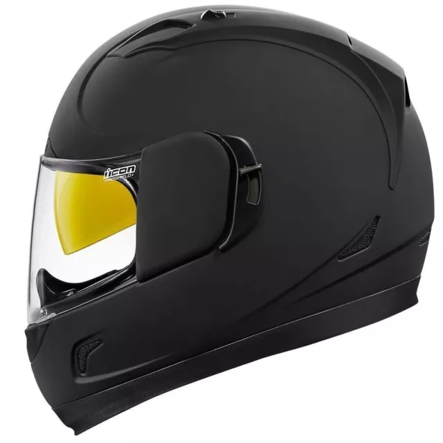 Icon Alliance GT Rubatone Black Full Face Motorcycle Street Helmet - XS