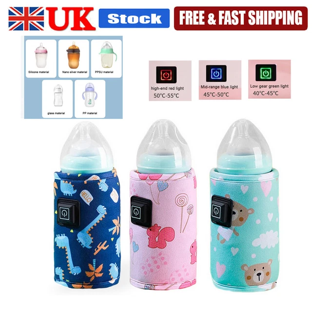 USB Baby Bottle Warmer Milk Heater Pouch Portable Feeding Thermostat Bag