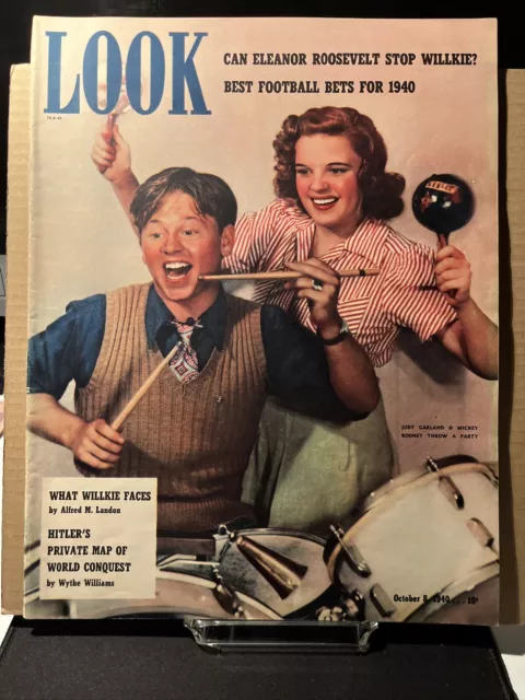 1940 October 8 Look Magazine - Mickey Rooney And Judy Garland - St 1465