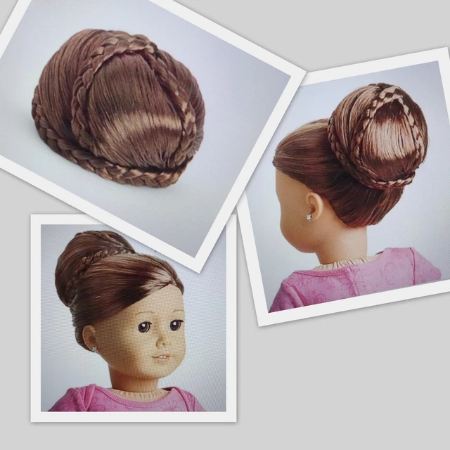 American Girl DOLL DOs CHIC DARK BROWN BUN for 18' doll MYAG - NIP