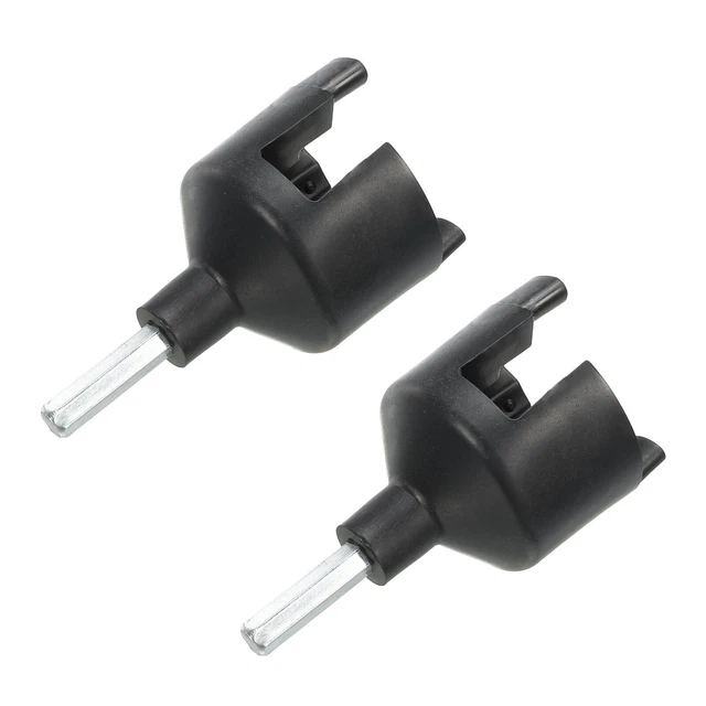 Elektrisch Zaunisolator Schraubring Isolator Holz Pfosten Isolator Schwarz 2Set