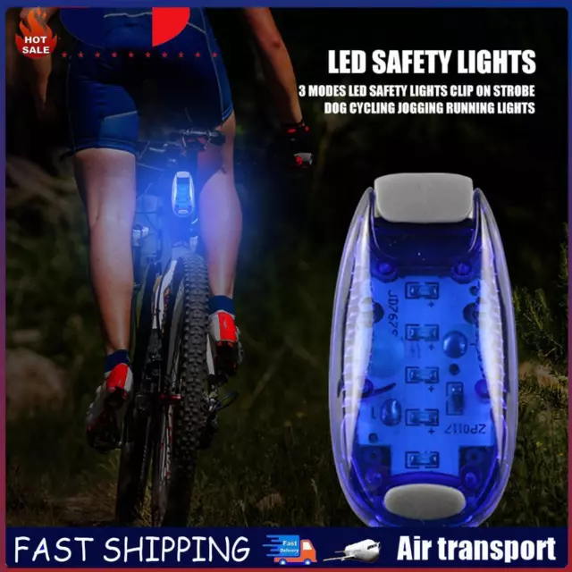 LED Safety Light Warning Flashing Light with 3 Light Modes 2 Pack (Blue) FR