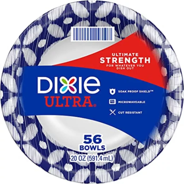 Dixie Ultra Paper Bowls, 20 Ounces, 56 Count