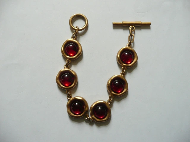 Bracelet Biche De Bere En Résine Avec Cabochons – Style Bohème – Occasion