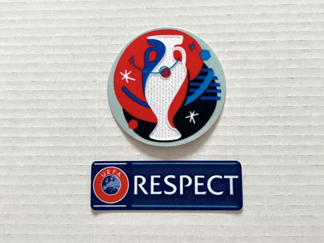 UEFA EURO Champions + Respect Patch Badge Distintivo Parche For Spain España