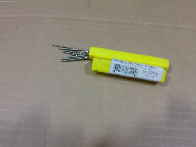 TWELVE !!! Morse 1/16" Cobalt Jobber Drill Bits 17110
