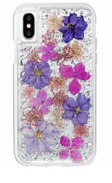 Case-mate Karat edition Purple Pressed Flower Phone Case I Phone X/Xs